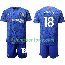 Koszulka Chelsea Giroud 18 Dziecięcy Domowe Koszulki Piłkarskie 2019-2020 Krótki Rękaw